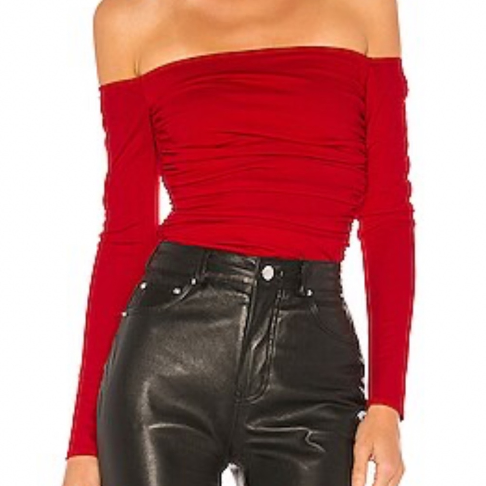 Lynana bodysuit in red- worn once
